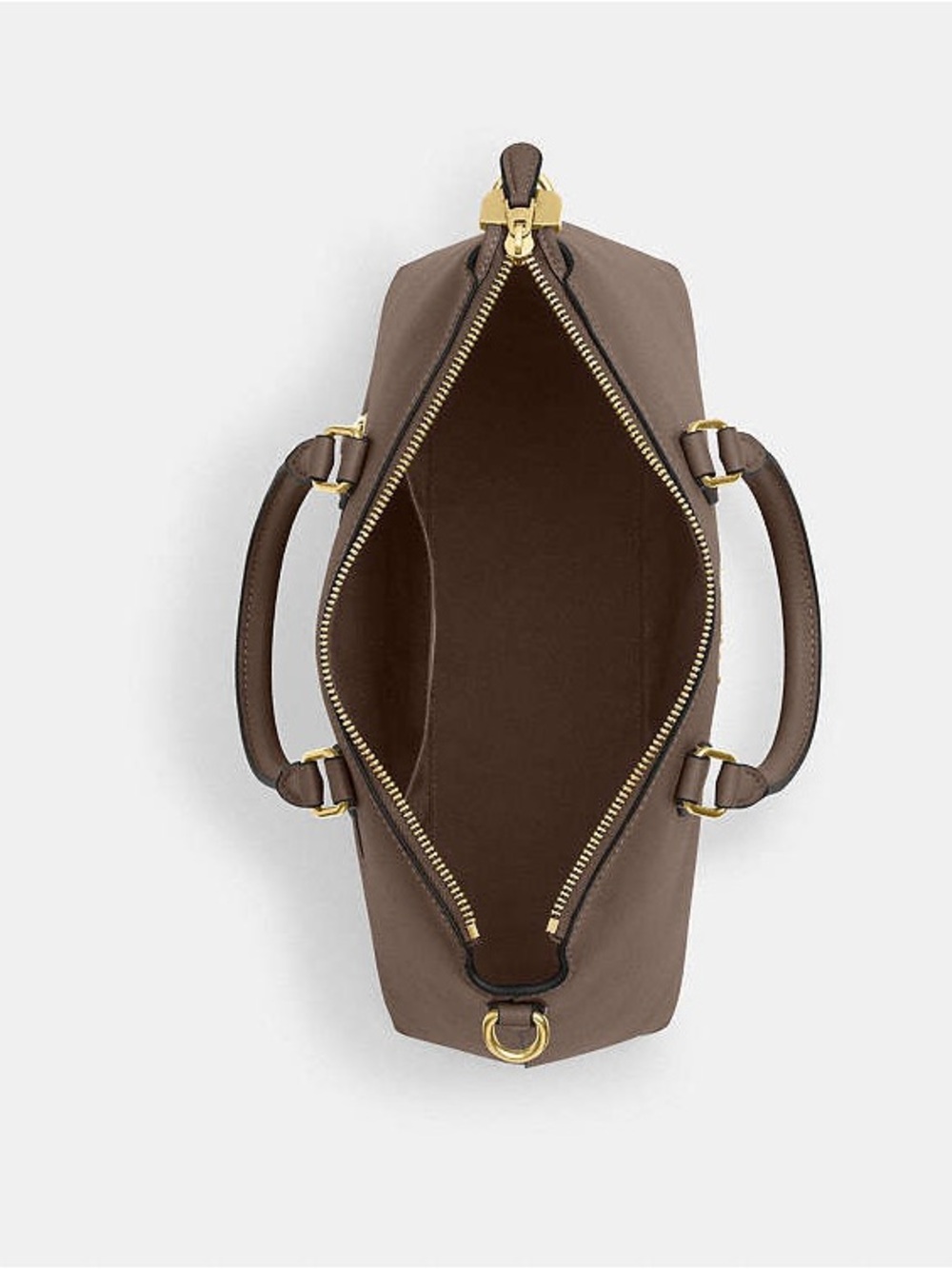 COACH Georgia Taupe Leather Satchel - Picture 3 of 14